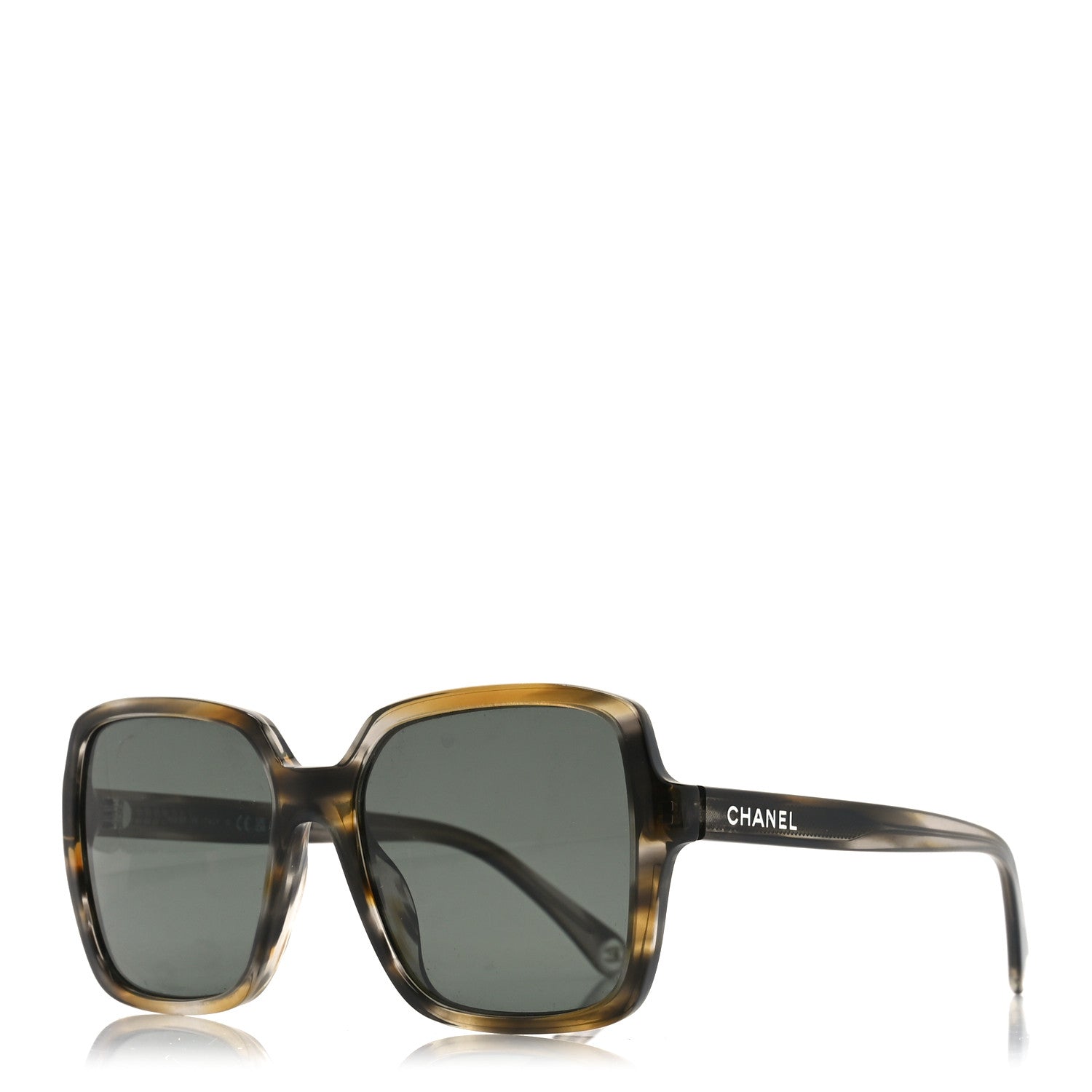 Chanel Acetate Square Sunglasses 5505 Brown 1 of 7