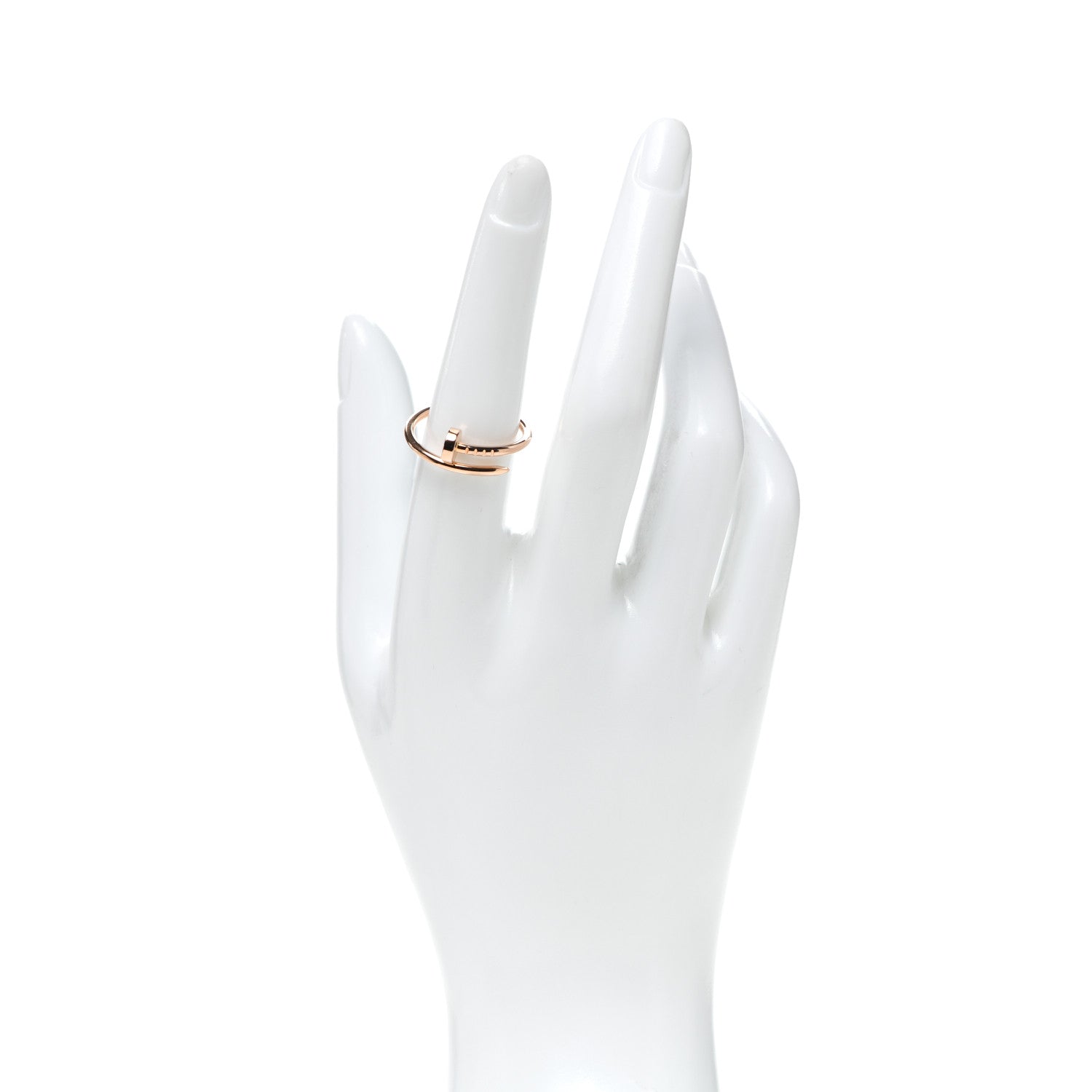 Cartier 18K Pink Gold Small Juste Un Clou Ring 55 7.25 2 of 6
