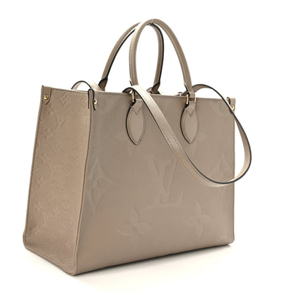 Louis Vuitton Empreinte Monogram Giant Onthego MM Tourterelle 3 of 8