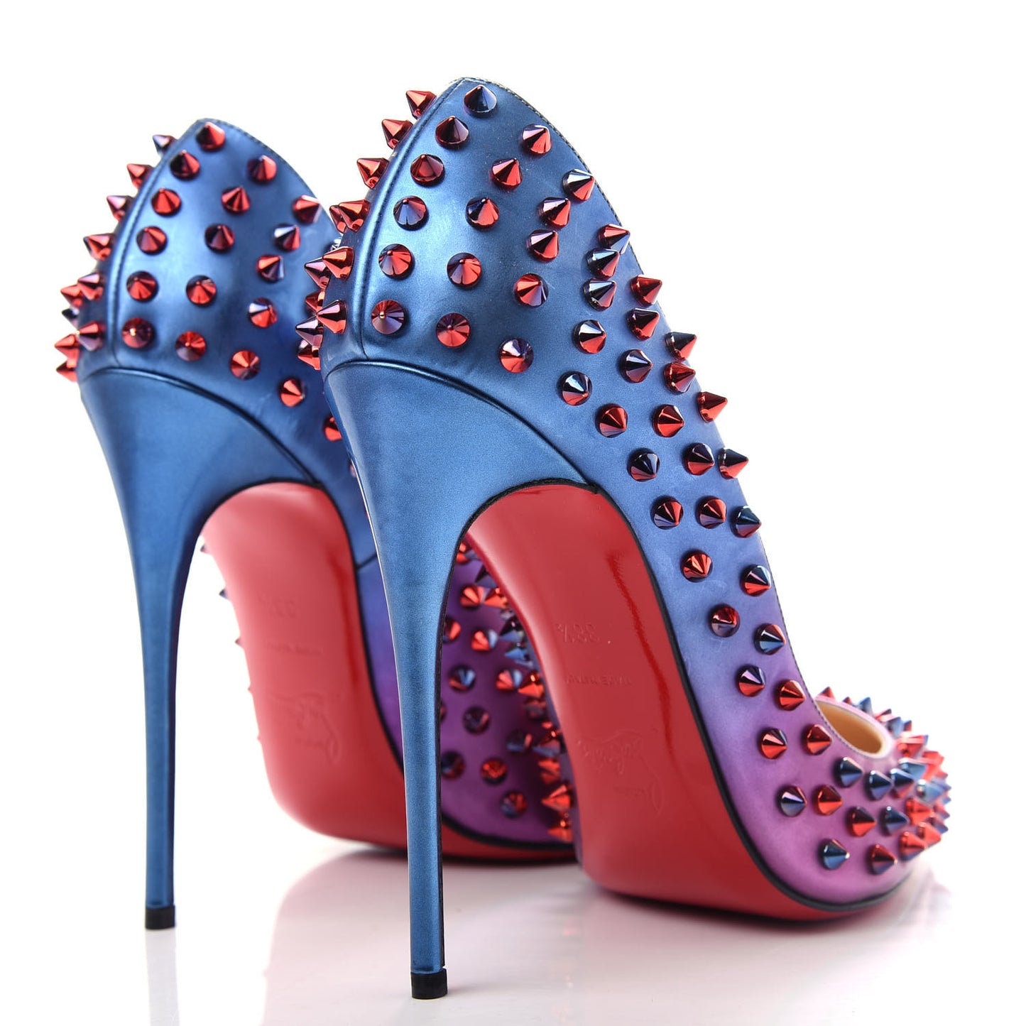 Patent Scarabe Follies Spikes 120 Pumps 38.5 Rose Digitale