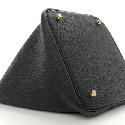 Hermes Taurillon Clemence Picotin Lock 22 MM Black 9 of 10