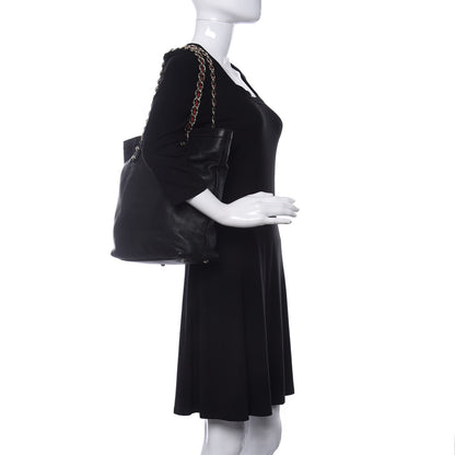 Gucci Goatskin Capri Chain Tote Black 2 of 10