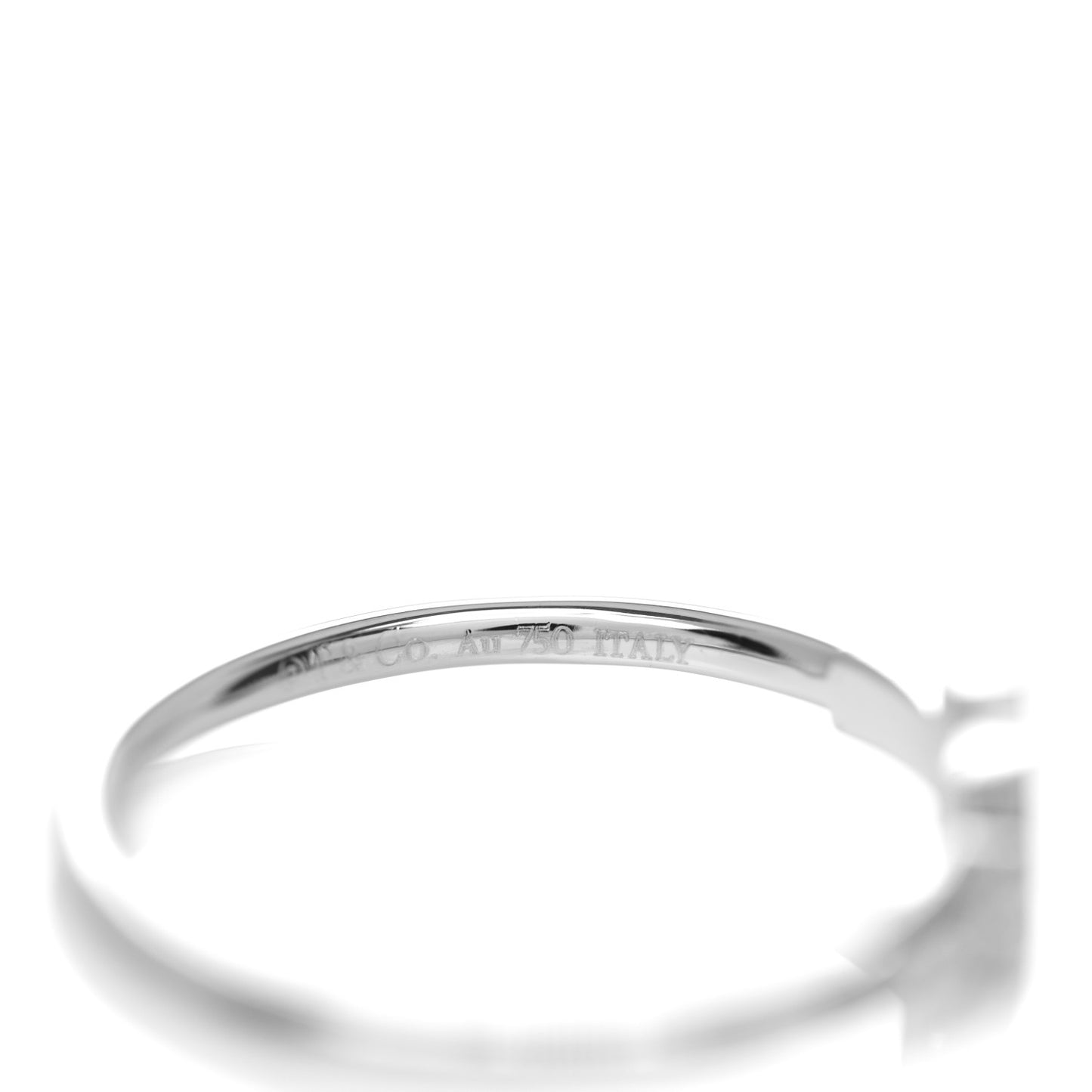 18K White Gold Diamond T Wire Ring 62 10