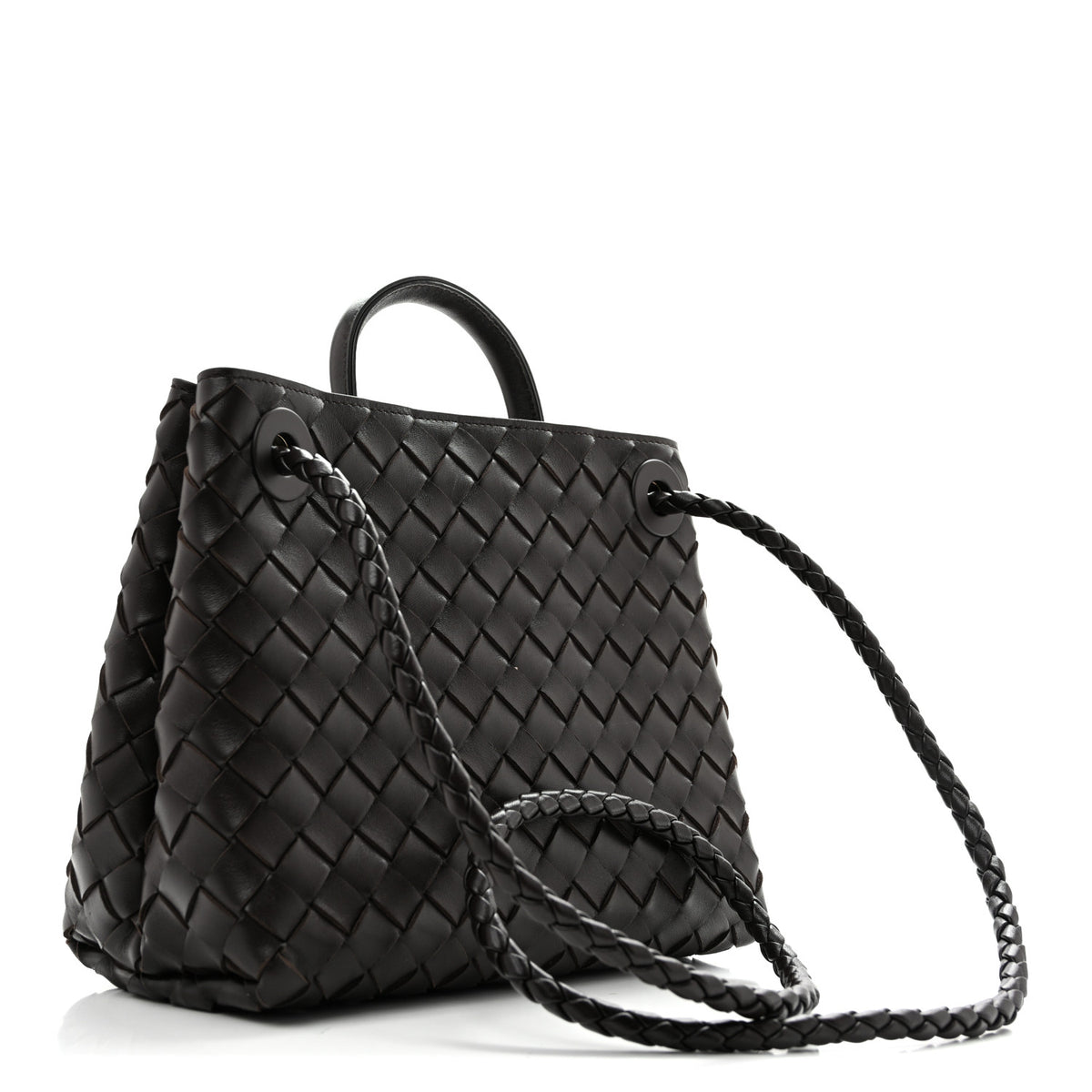 Nappa Intrecciato Small Andiamo Shoulder Bag Fondant