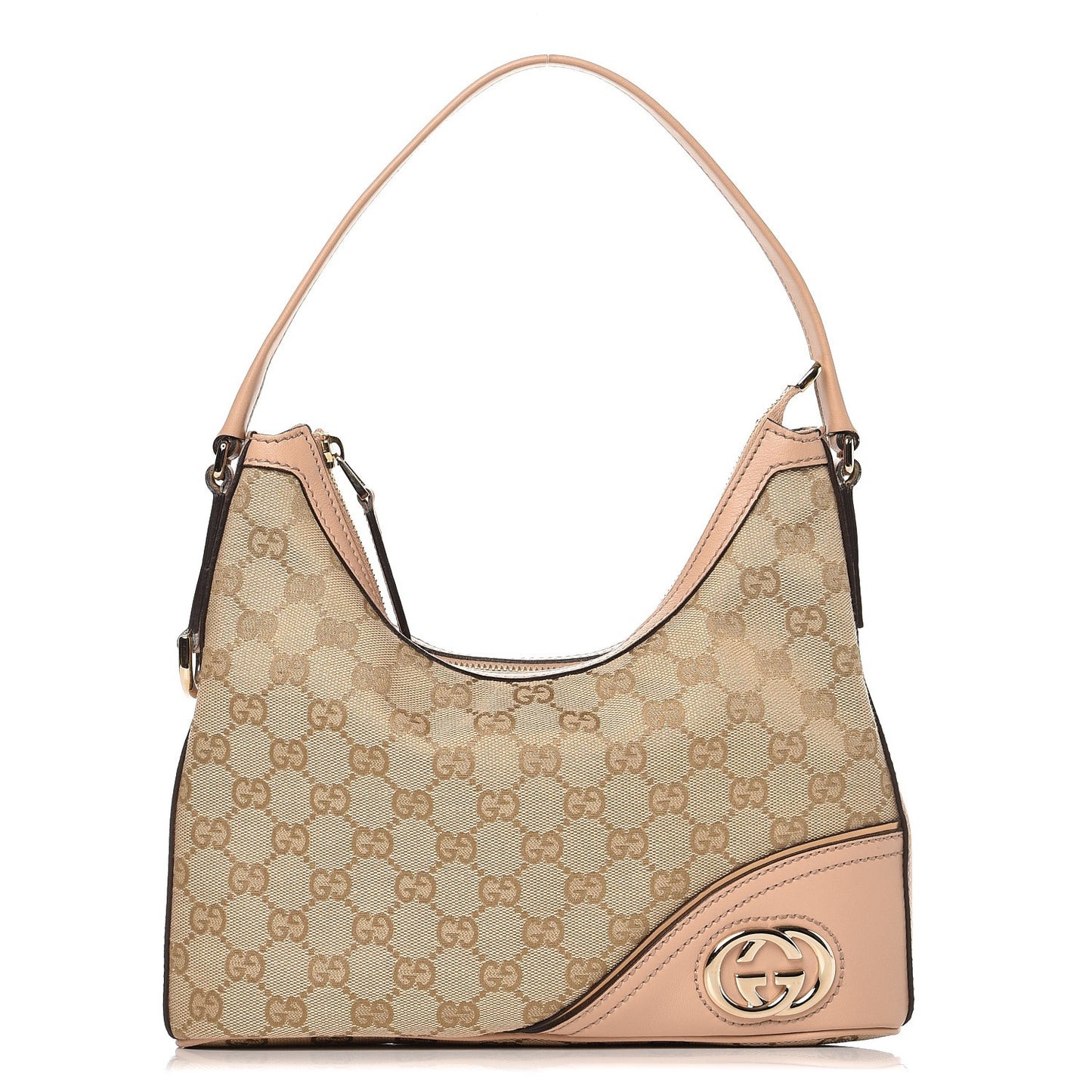 Monogram Small New Britt Hobo Pink