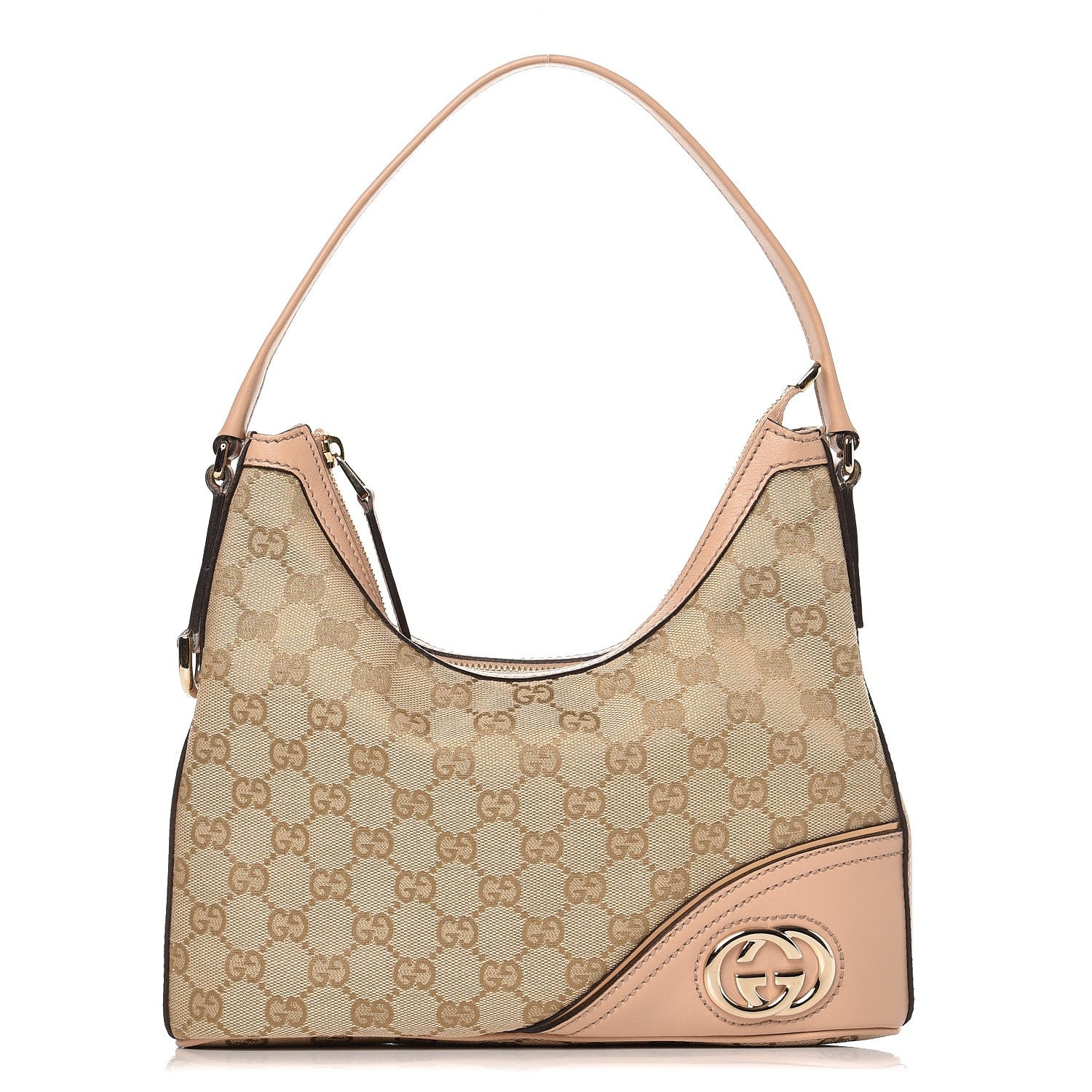 Gucci Monogram Small New Britt Hobo Pink 1 of 11