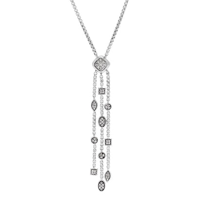 David Yurman Sterling Silver Diamond Confetti Ice Necklace 4 of 6