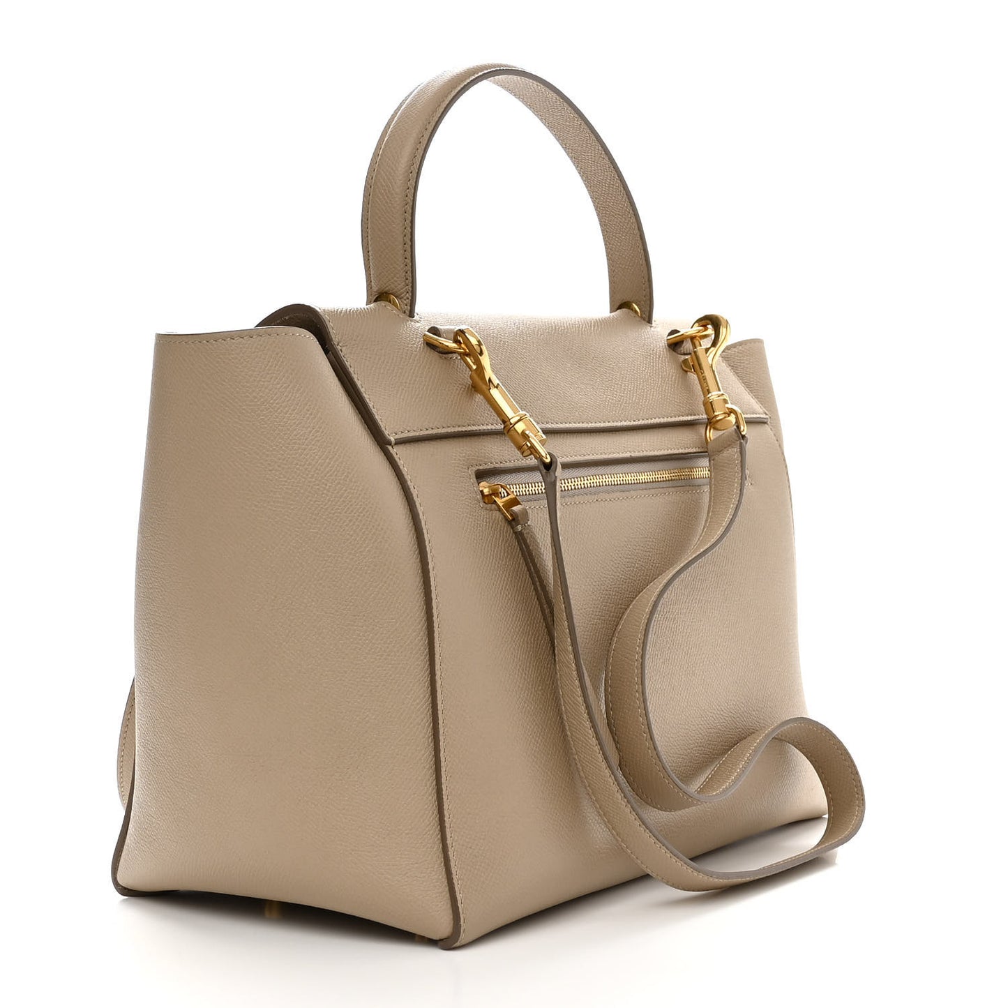 Grained Calfskin Mini Belt Bag Light Taupe