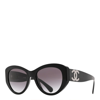 Chanel Acetate Butterfly Large CC Sunglasses 5492 Black 1 of 7