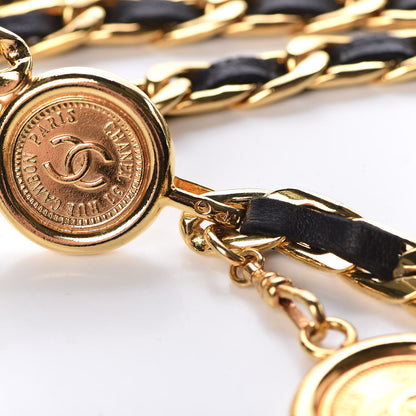 Chanel Lambskin Triple Chain Link CC Belt Gold 4 of 7