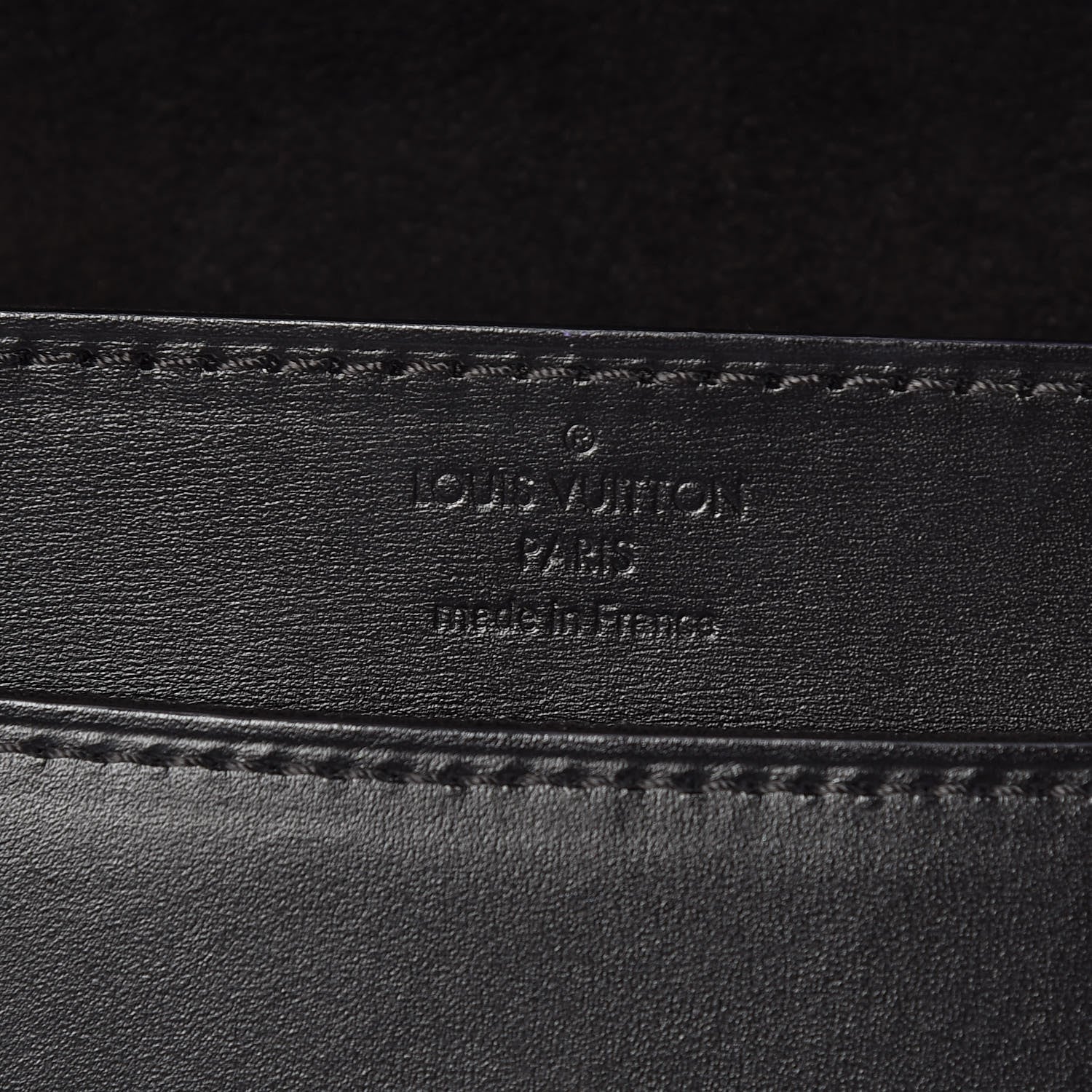 Louis Vuitton Calfskin Chain Louise GM Black 6 of 13