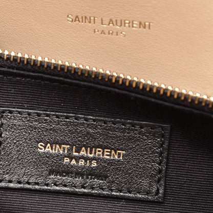 Saint Laurent Calfskin Y Quilted Monogram Medium Loulou Chain Satchel Dark Beige 6 of 8