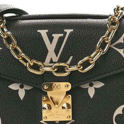 Louis Vuitton Empreinte Monogram Giant Pochette Metis East West Black Beige 7 of 10