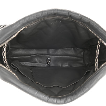 Chanel Aged Calfskin Quilted Large Reissue Camera Case Grey 5 of 8