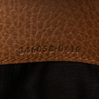 Gucci Monogram Dollar Calfskin Continental Flap Wallet Beige Ebony Tabacco 7 of 7