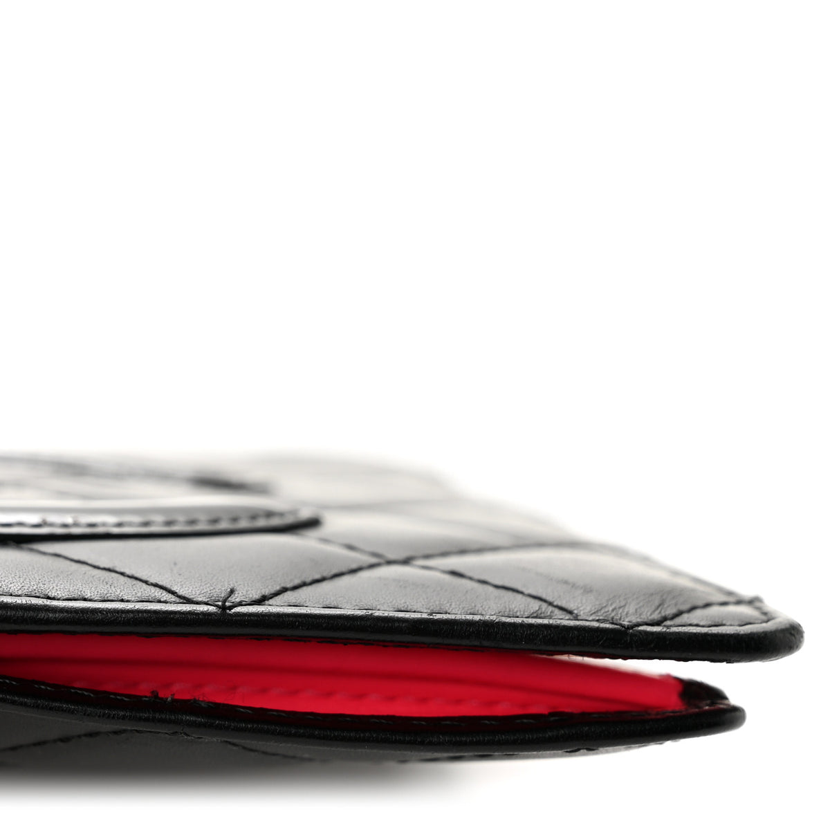 Chanel Calfskin Quilted Cambon Yen Wallet Black 11 of 12