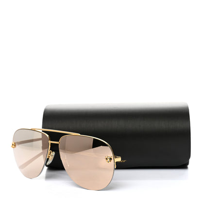 Cartier Panthere De Cartier Aviator Sunglasses Gold 7 of 7