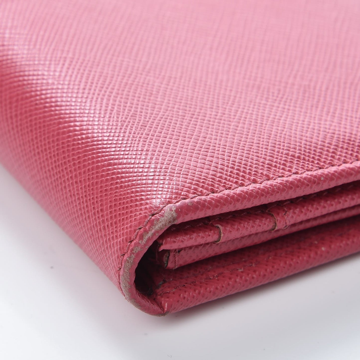 Saffiano Metal Continental Flap Wallet Peonia
