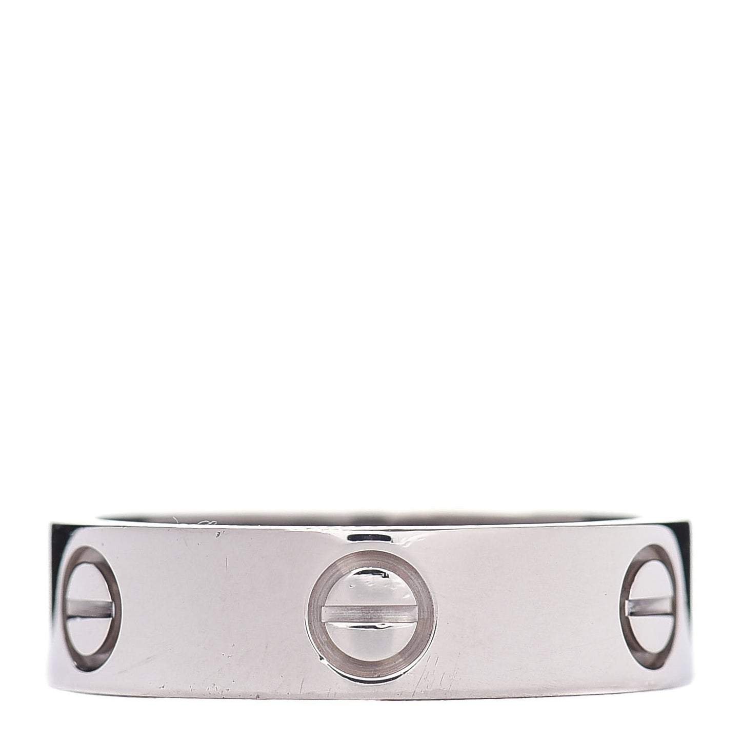 18K White Gold 5.5mm LOVE Ring 56 7.5