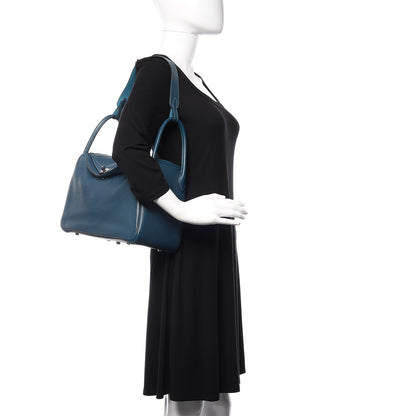 Hermes Taurillon Clemence Lindy 30 Colvert Turquoise 2 of 11