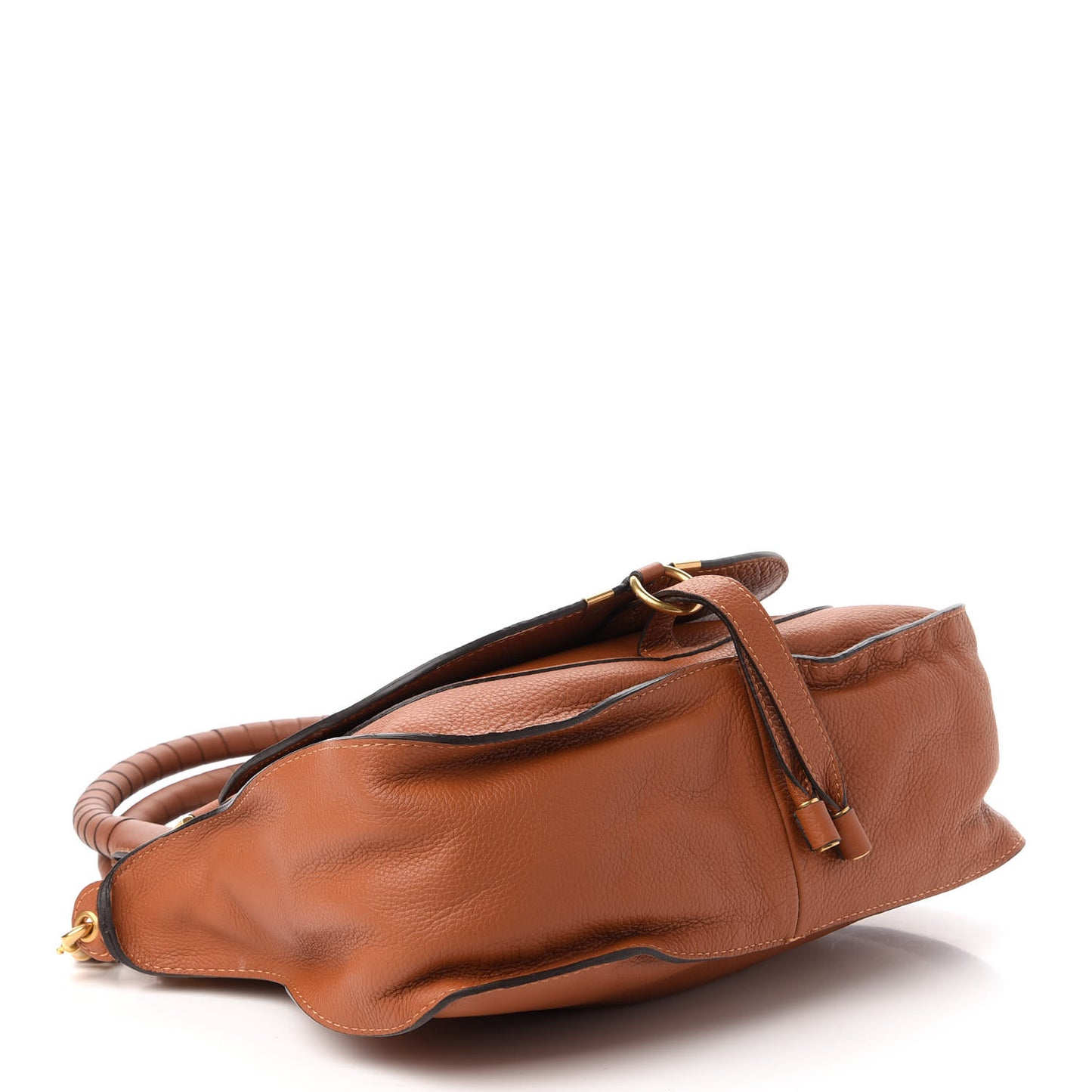 Calfskin Medium Marcie Satchel Tan