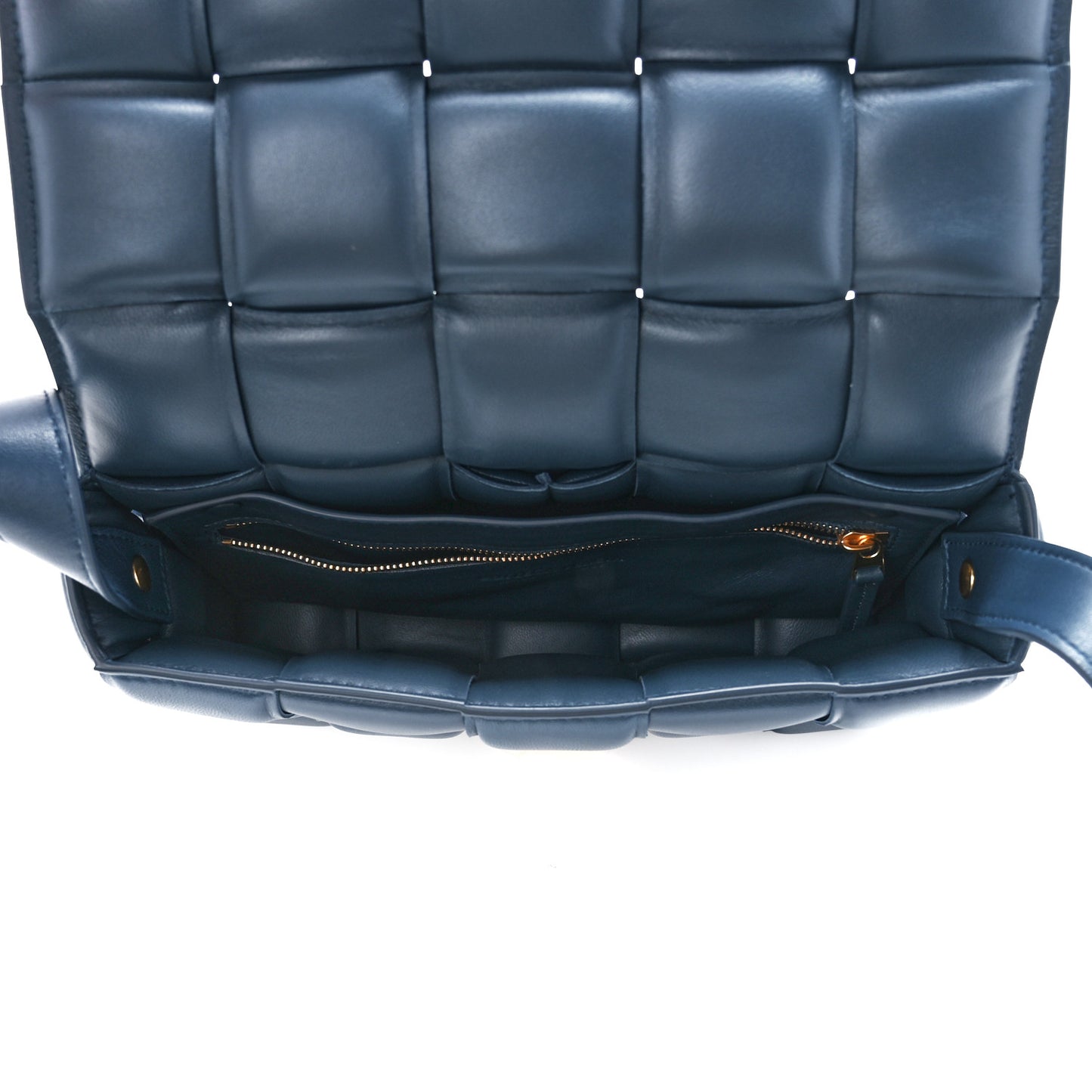Nappa Maxi Intreccio Padded Cassette Crossbody Bag Cruise