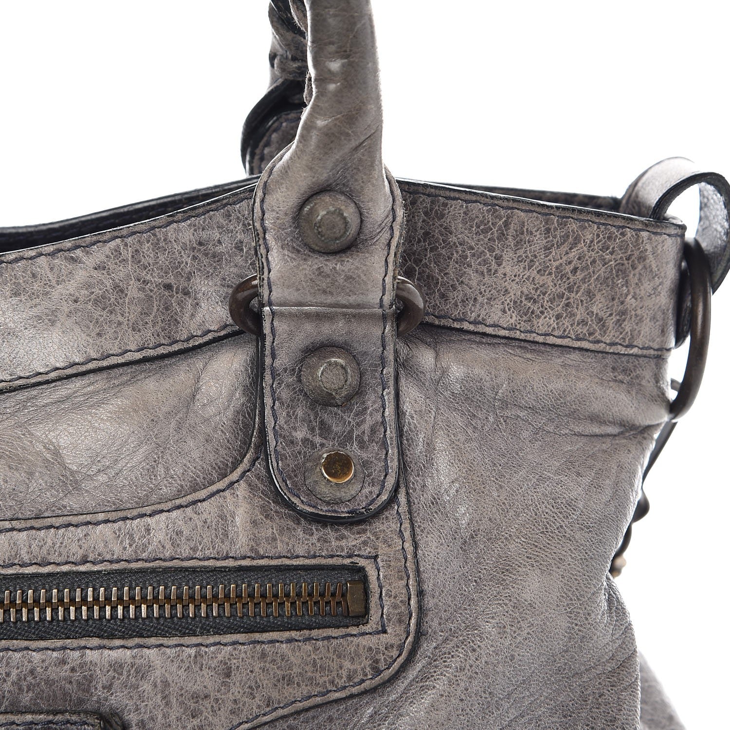 Balenciaga Agneau Rubber Covered Classic Hardware First Anthracite 12 of 21