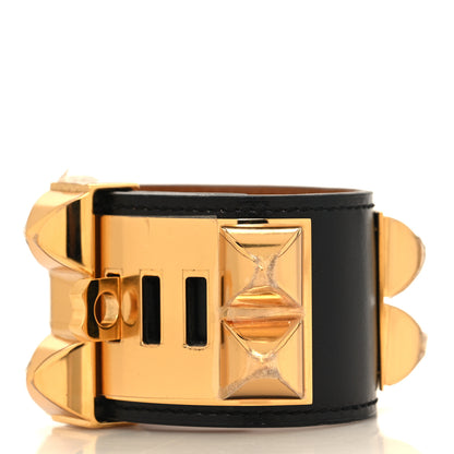 Hermes Box Collier de Chien CDC Bracelet T1 Black 3 of 6