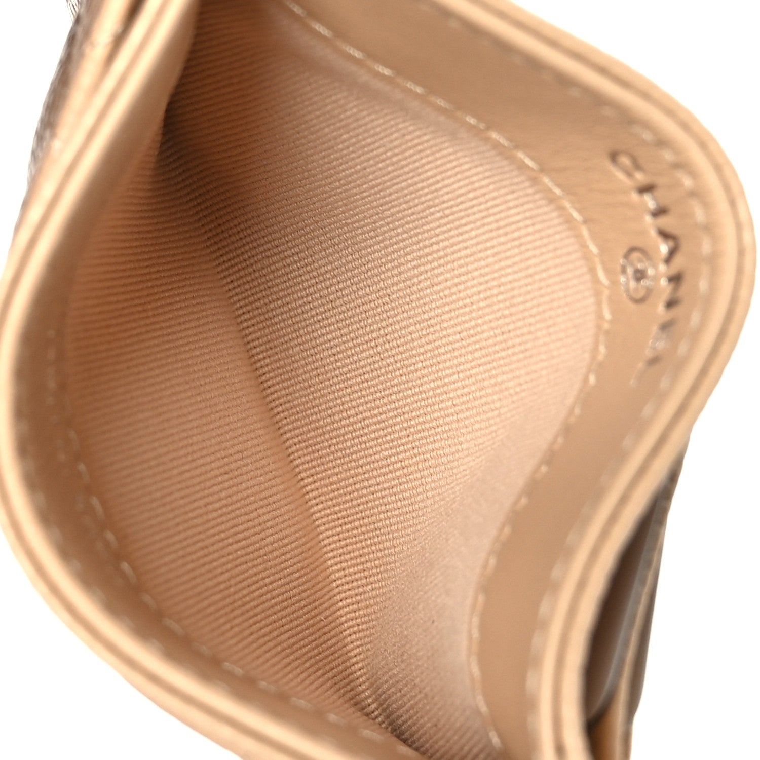 Chanel Caviar Quilted Card Holder Beige 5 of 8