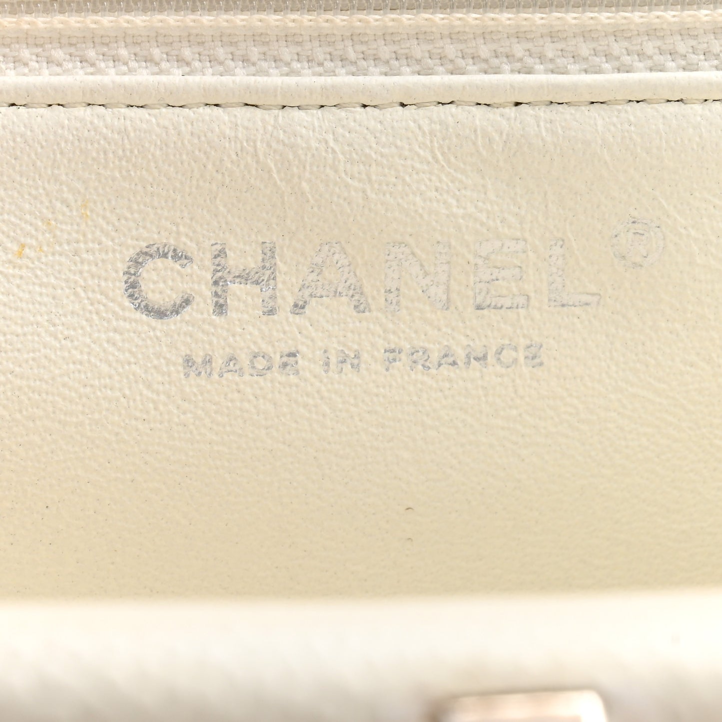 Caviar Quilted Timeless Clutch White