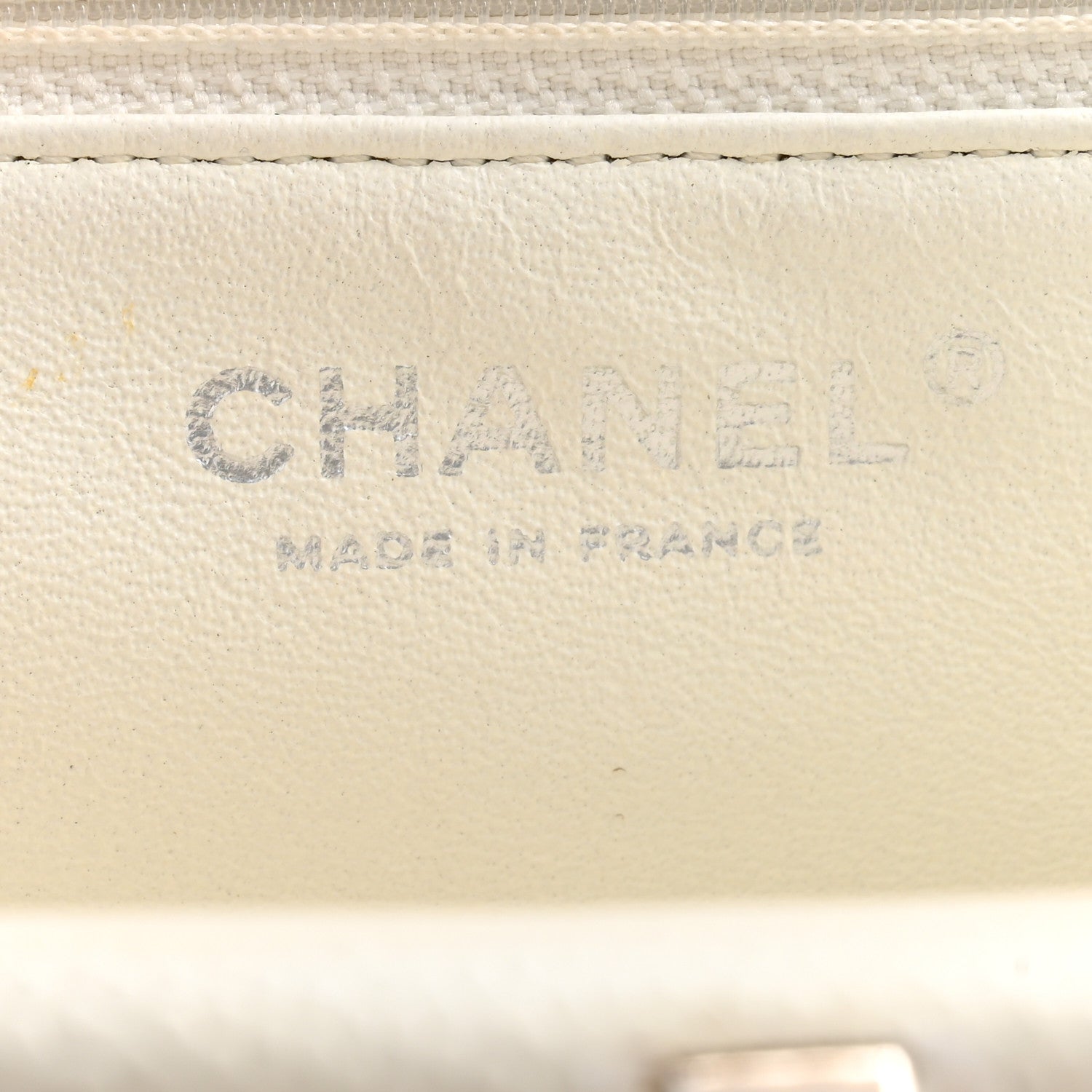 Chanel Caviar Quilted Timeless Clutch White 6 of 11