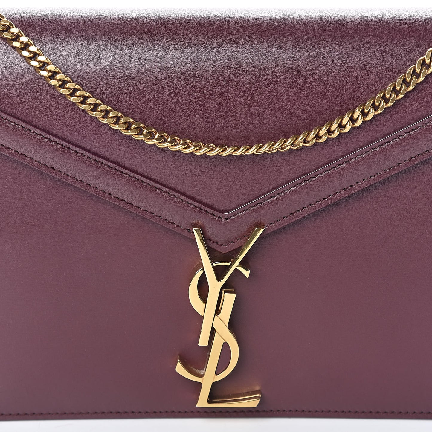 Smooth Calfskin Monogram Cassandra Clasp Bag Rouge Legion