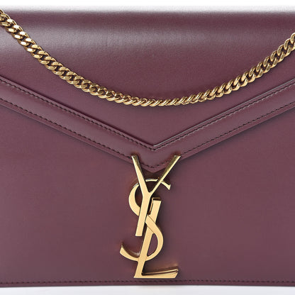 Saint Laurent Smooth Calfskin Monogram Cassandra Clasp Bag Rouge Legion 7 of 9