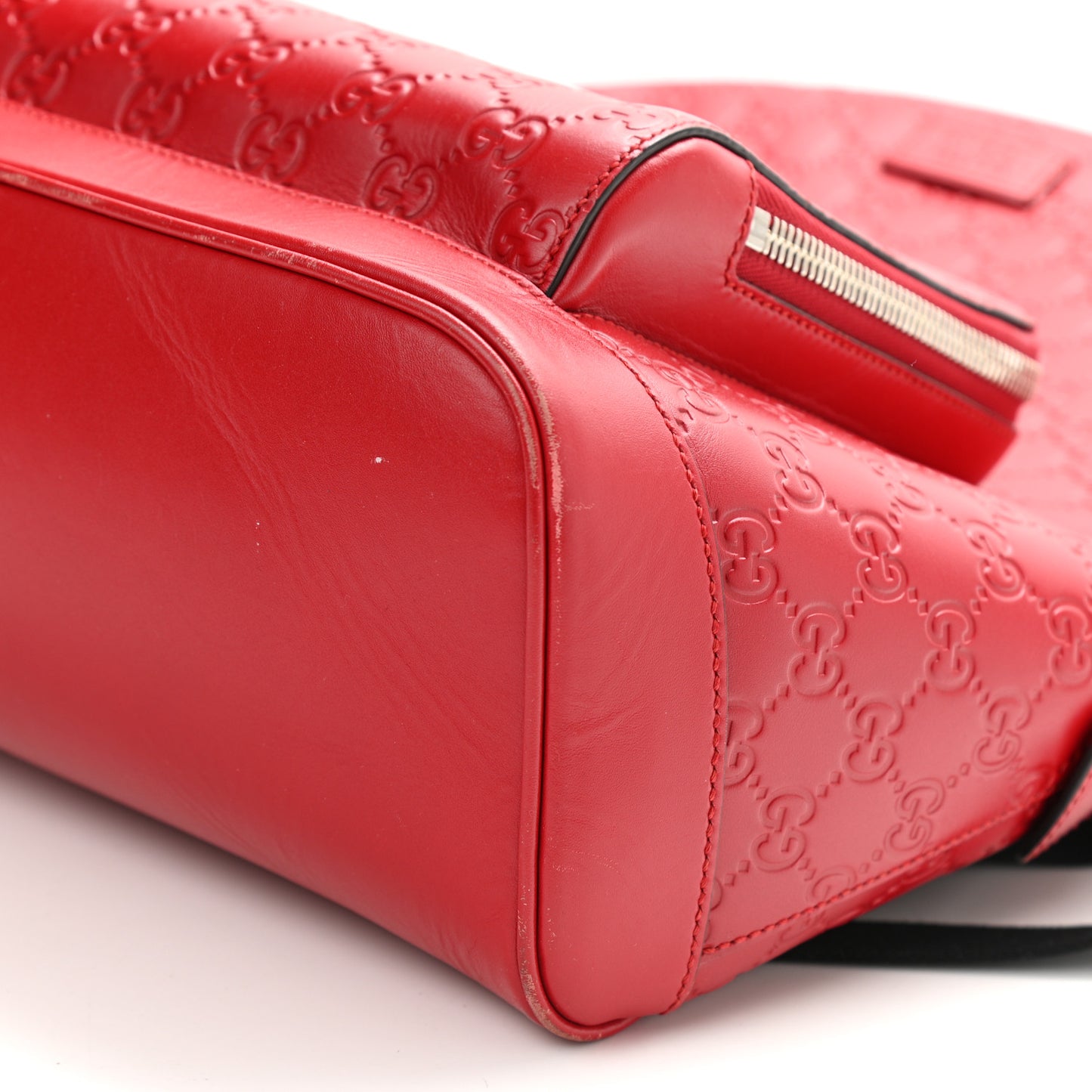 Guccissima Signature Day Backpack Hibiscus Red