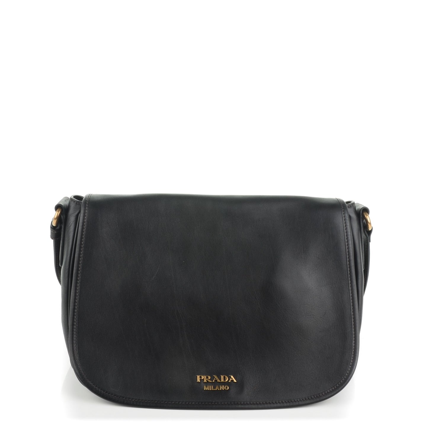 Soft Calf Saddle Bag Nero Black