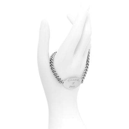 Chanel Chain Logo 2000 CC Bracelet Silver 2 of 5