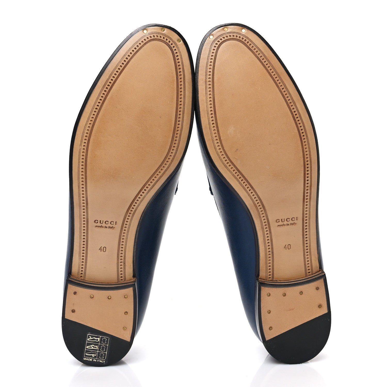 Gucci Malaga Kid Womens Jordaan Loafers 40 Blue Agata 5 of 9