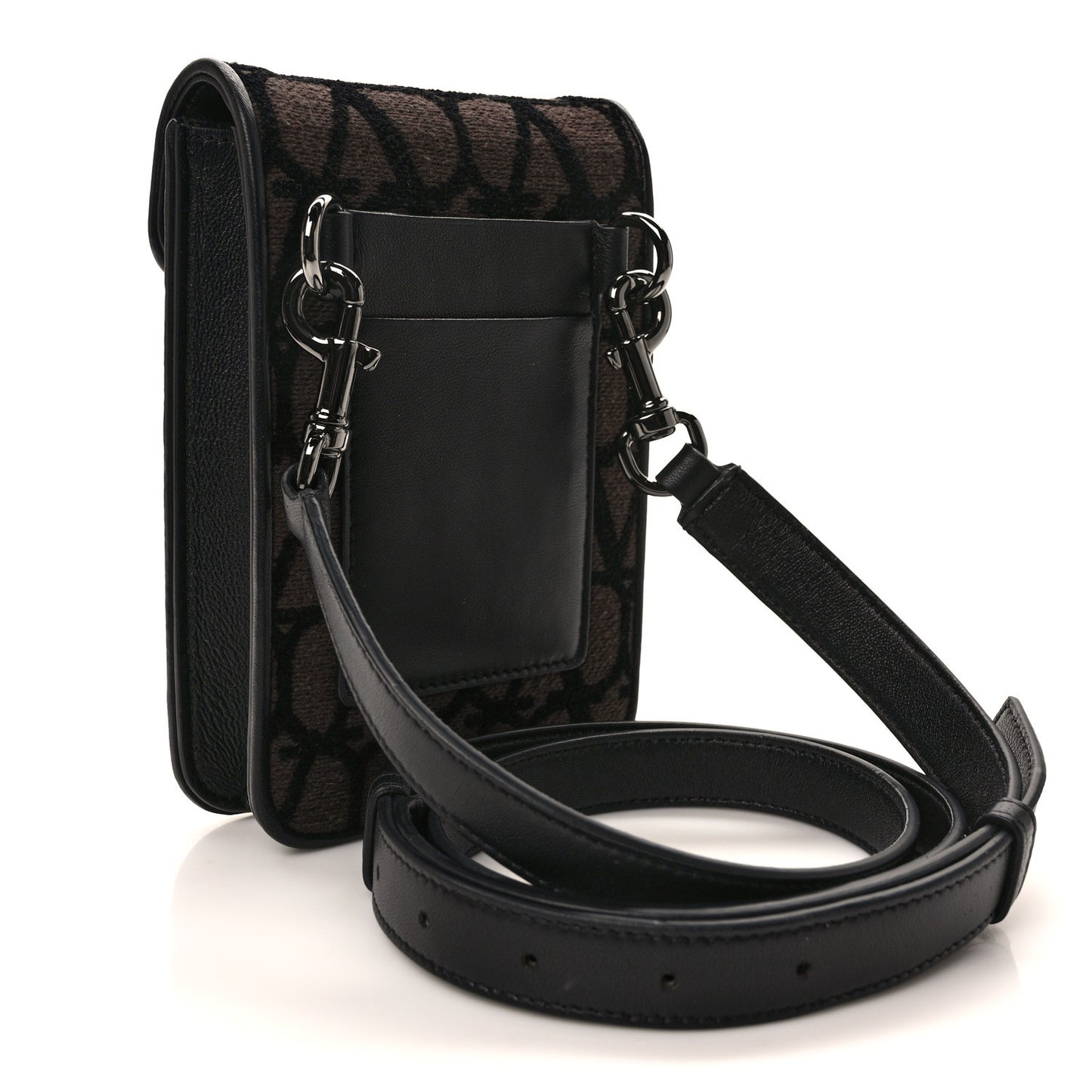 Toile Iconographe Vlogo Mini Loco Crossbody Bag Fondant Black