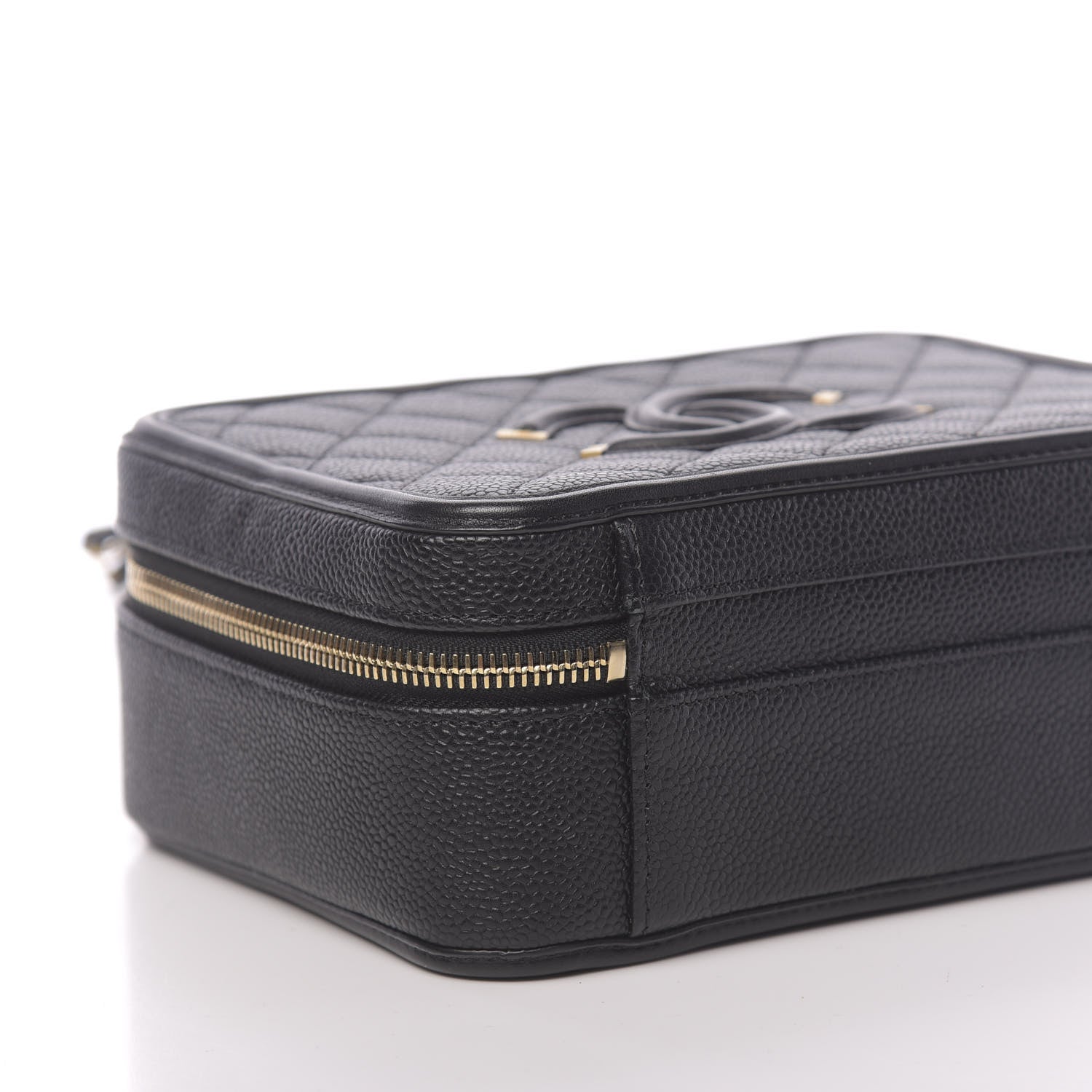 Chanel Caviar Quilted Medium CC Filigree Vanity Case Black 8 of 11