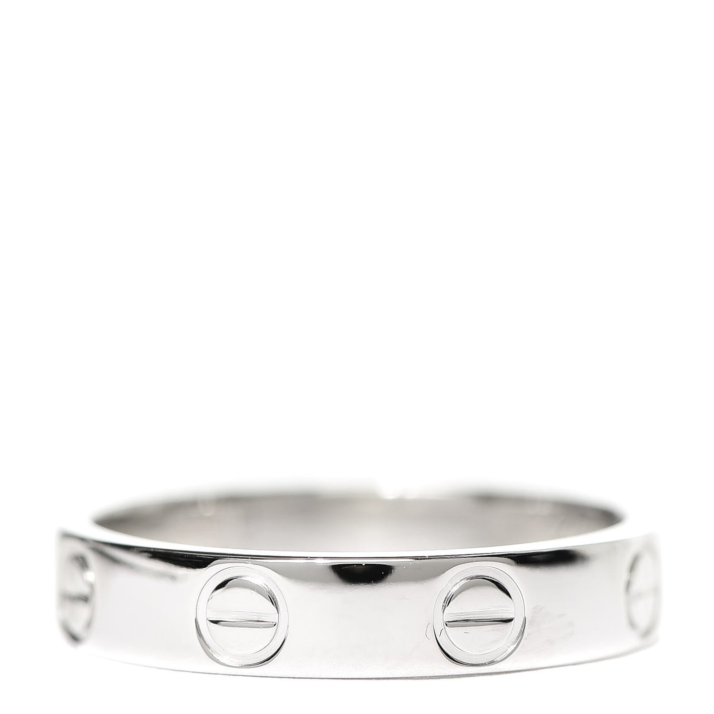 Platinum 3.5mm LOVE Wedding Band Ring 50 5.25