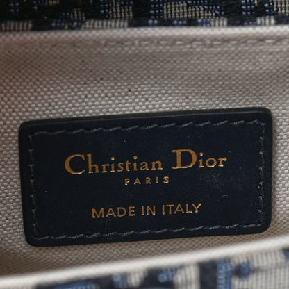 Christian Dior Oblique Mini Saddle Bag Blue 6 of 9