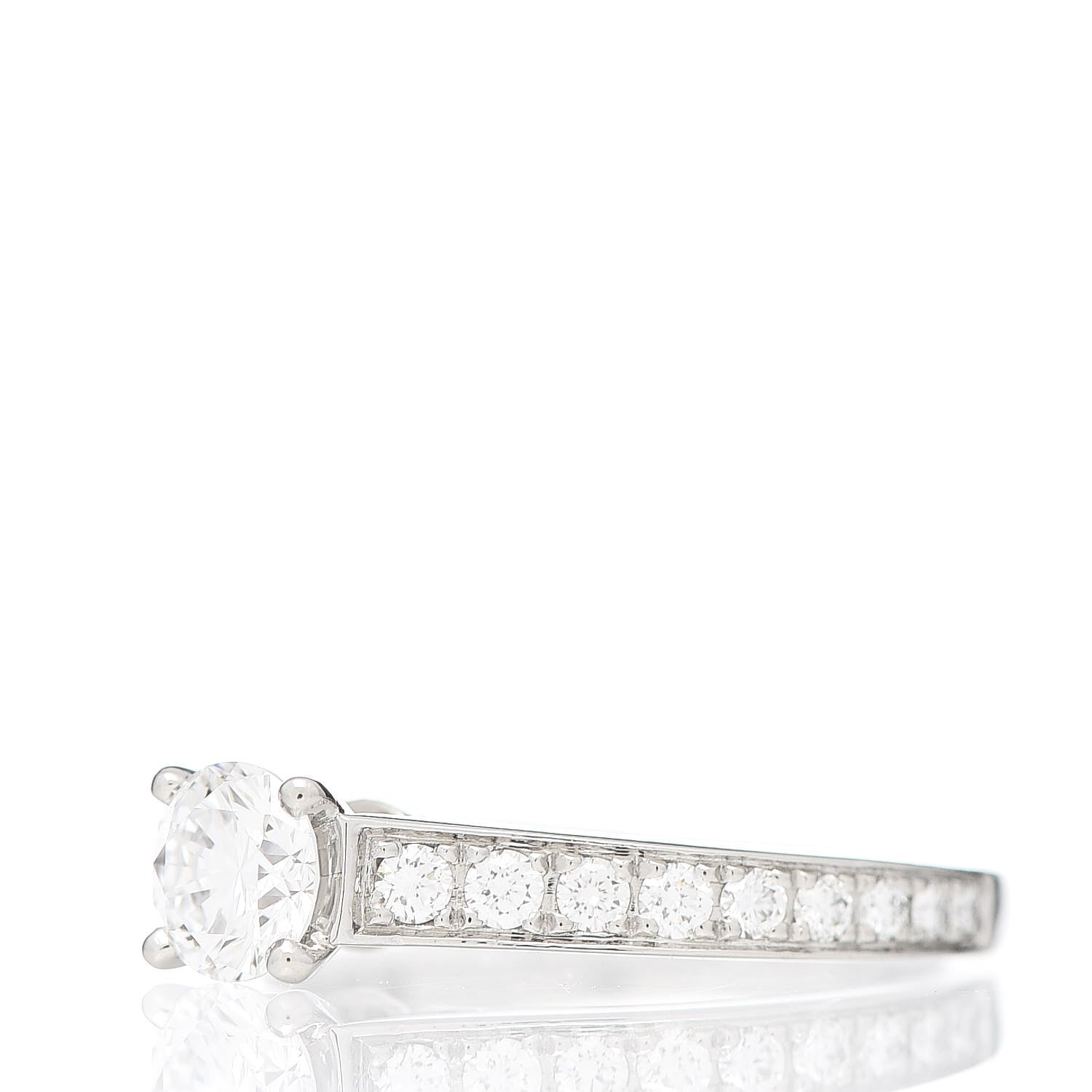 Cartier Platinum Diamond .35ct 1895 Solitaire Engagement Ring 45 3.25 3 of 8