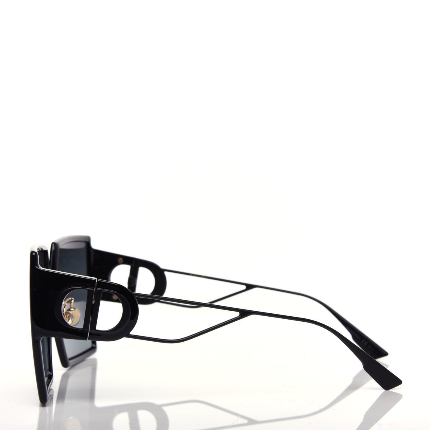 Square 30 Montaigne Sunglasses Black