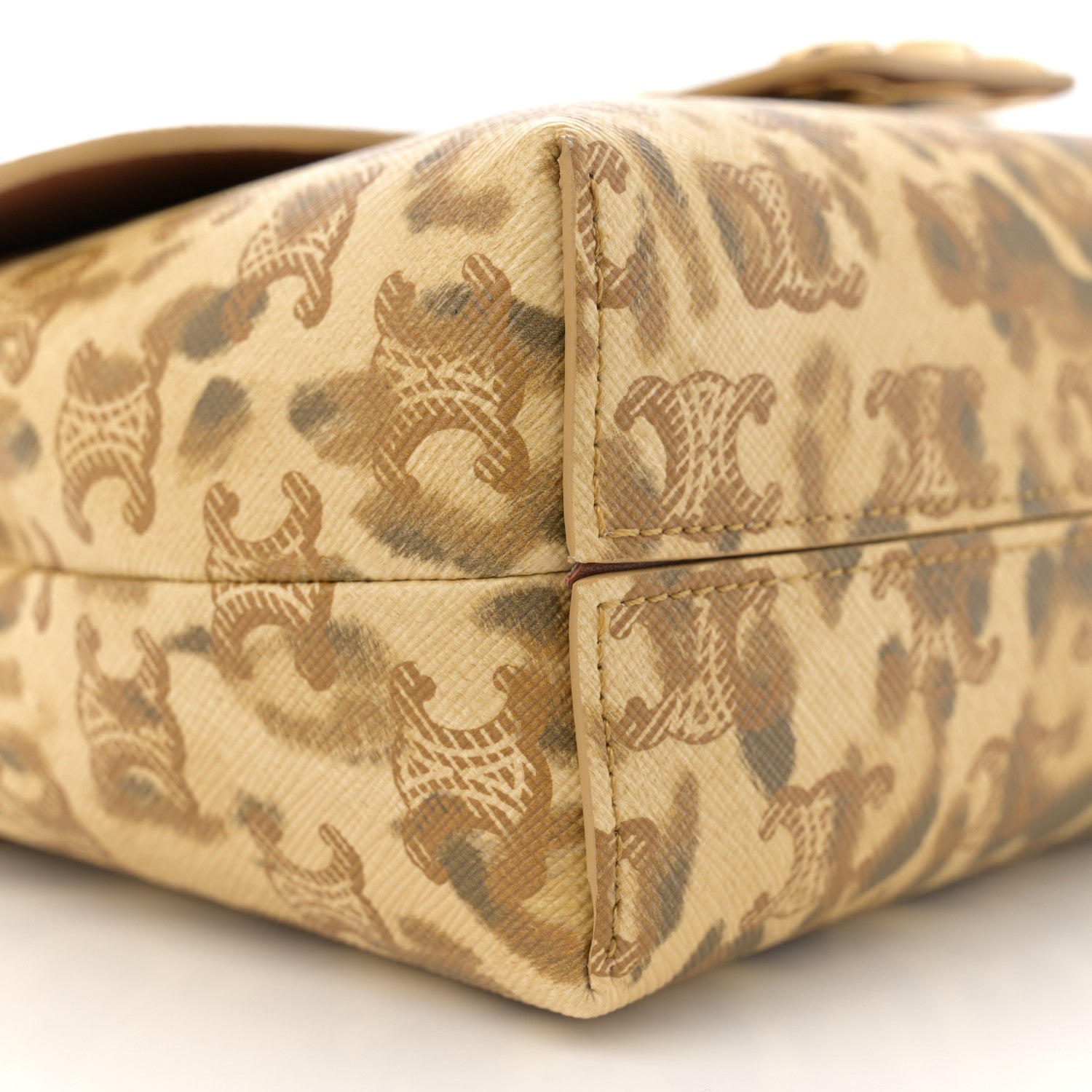 Celine Canvas Leopard Print Medium Victoire Bag 9 of 10