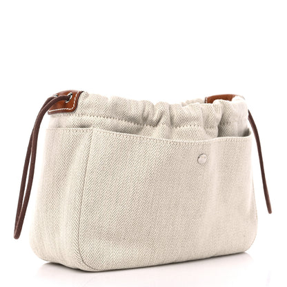 Hermes Canvas Barenia Fourbi 20 PM Pouch Naturel Fauve 3 of 8