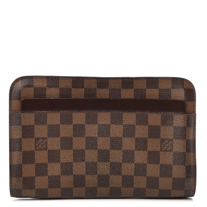 Louis Vuitton Damier Ebene Pochette Saint Louis Clutch 1 of 9