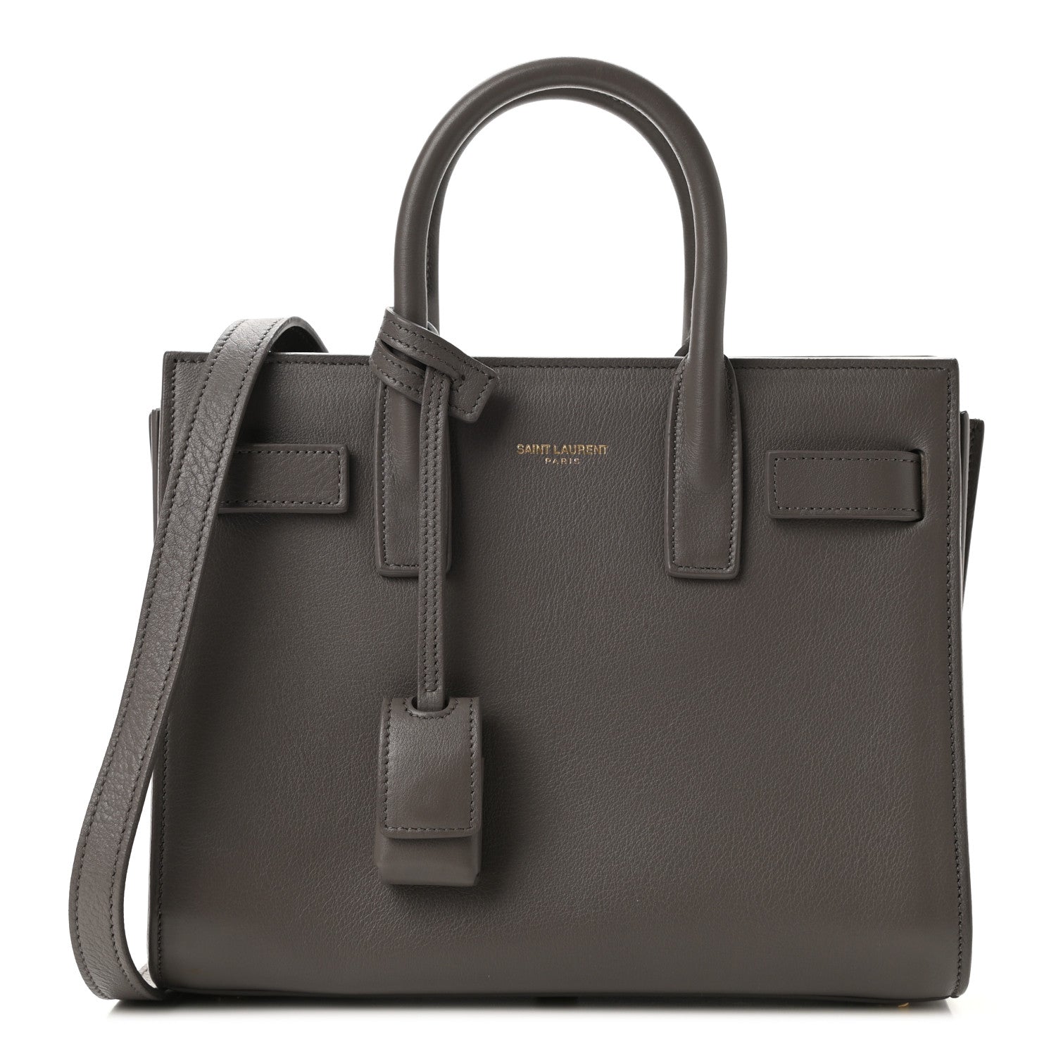 Saint Laurent Calfskin Nano Sac De Jour Fog 1 of 9
