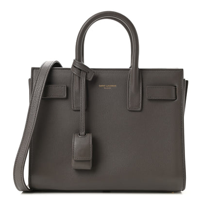Saint Laurent Calfskin Nano Sac De Jour Fog 1 of 9