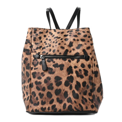 Dolce & Gabbana Dauphine Leopard Print Backpack Black 1778537 – FASHIONPHILE