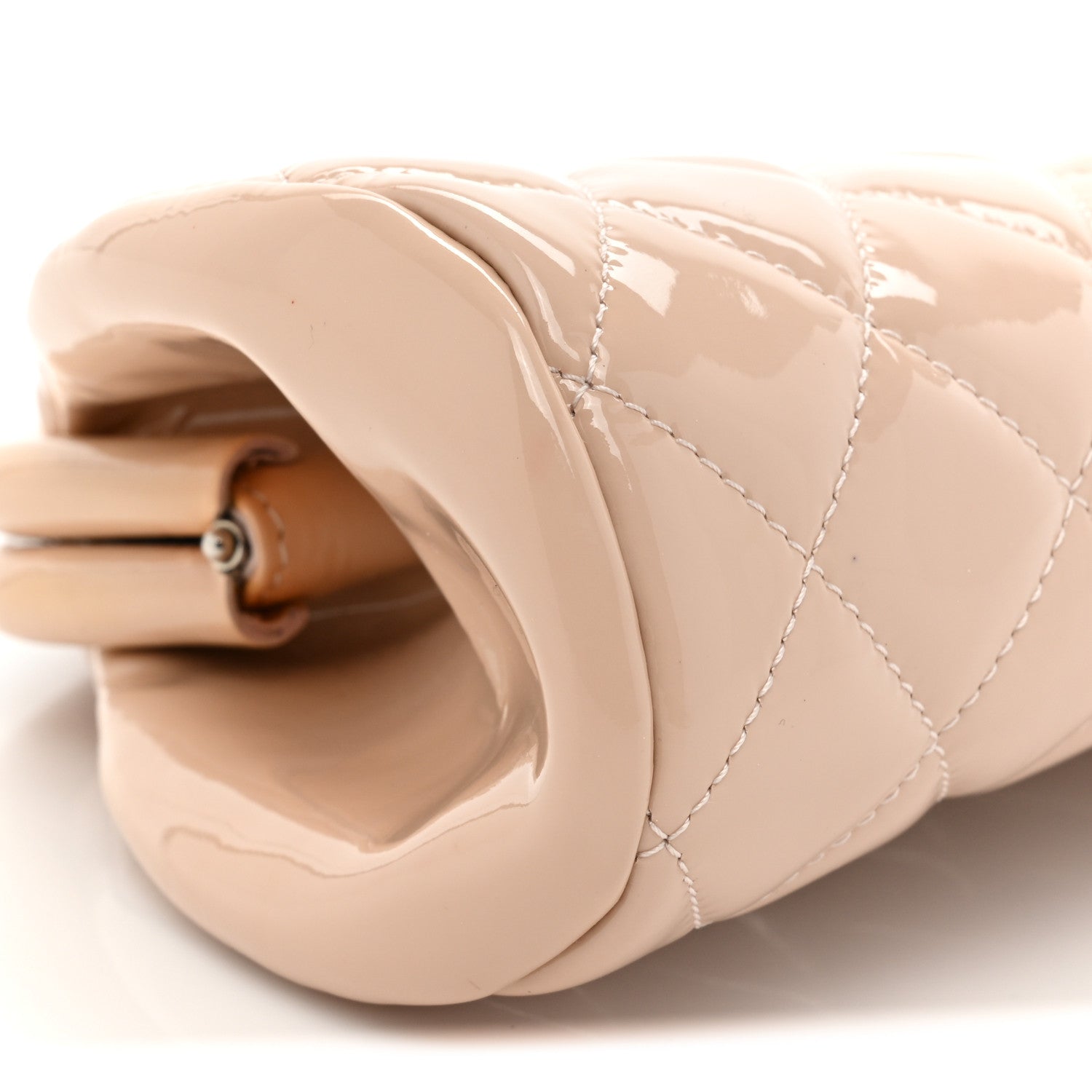 Chanel Patent Quilted Timeless Clutch Pink 9 of 15